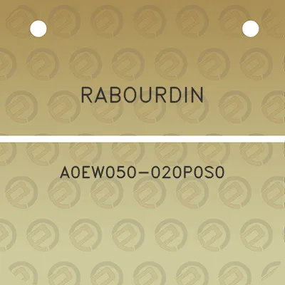 rabourdin-a0ew050-020p0s0