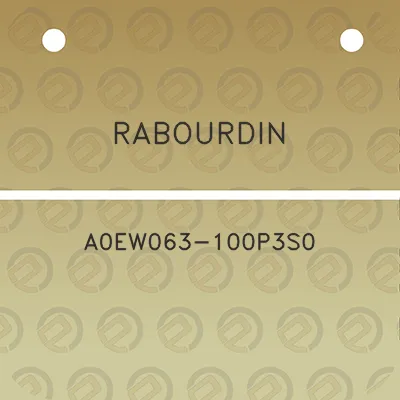 rabourdin-a0ew063-100p3s0