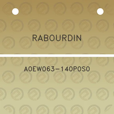 rabourdin-a0ew063-140p0s0