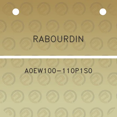 rabourdin-a0ew100-110p1s0