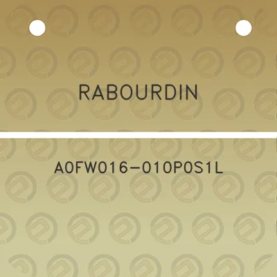 rabourdin-a0fw016-010p0s1l