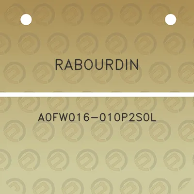 rabourdin-a0fw016-010p2s0l