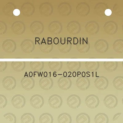 rabourdin-a0fw016-020p0s1l