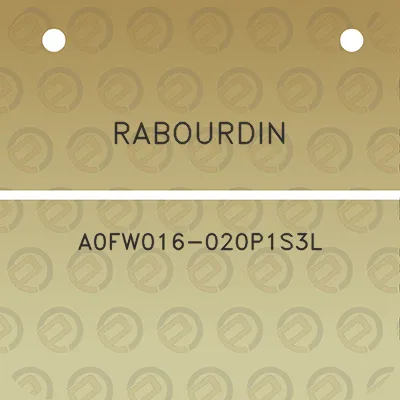 rabourdin-a0fw016-020p1s3l