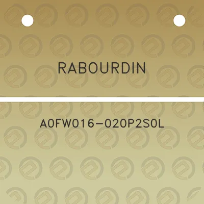 rabourdin-a0fw016-020p2s0l