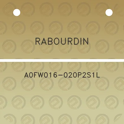 rabourdin-a0fw016-020p2s1l