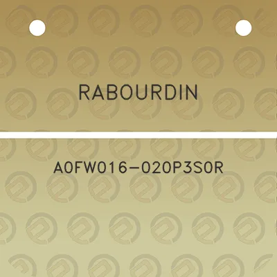 rabourdin-a0fw016-020p3s0r