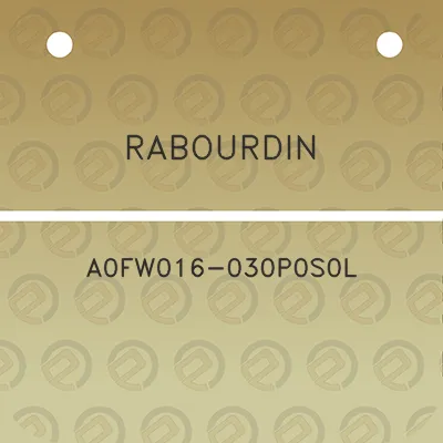 rabourdin-a0fw016-030p0s0l