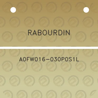 rabourdin-a0fw016-030p0s1l