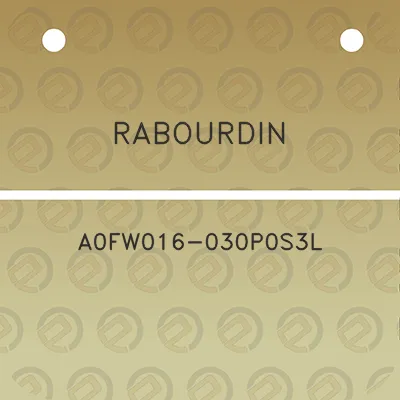 rabourdin-a0fw016-030p0s3l