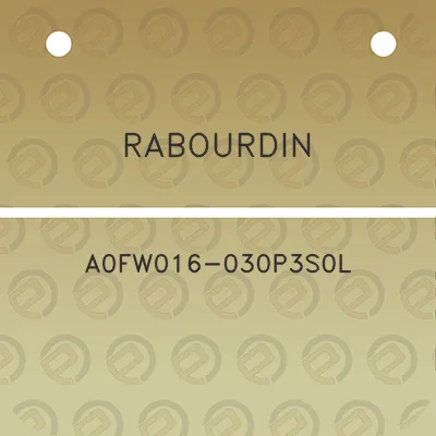 rabourdin-a0fw016-030p3s0l