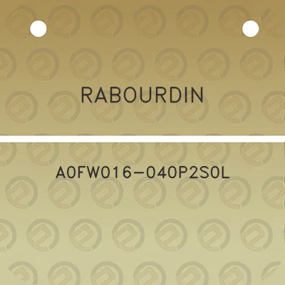 rabourdin-a0fw016-040p2s0l