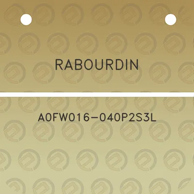 rabourdin-a0fw016-040p2s3l