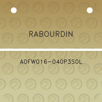 rabourdin-a0fw016-040p3s0l