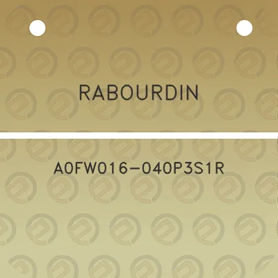 rabourdin-a0fw016-040p3s1r