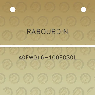 rabourdin-a0fw016-100p0s0l