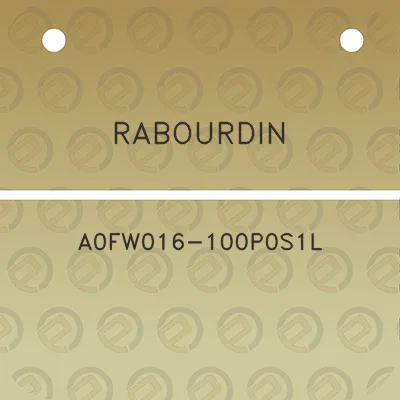 rabourdin-a0fw016-100p0s1l