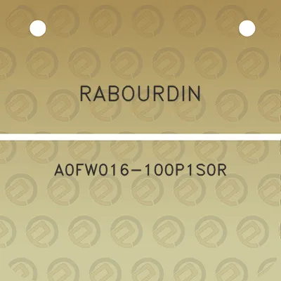 rabourdin-a0fw016-100p1s0r