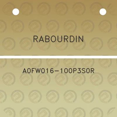 rabourdin-a0fw016-100p3s0r