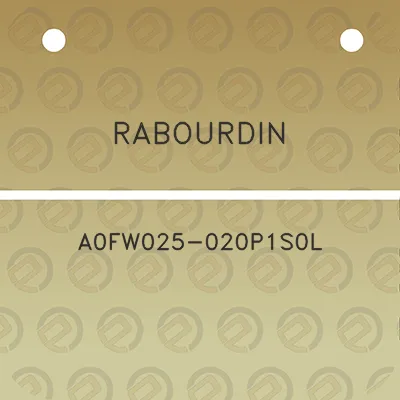 rabourdin-a0fw025-020p1s0l