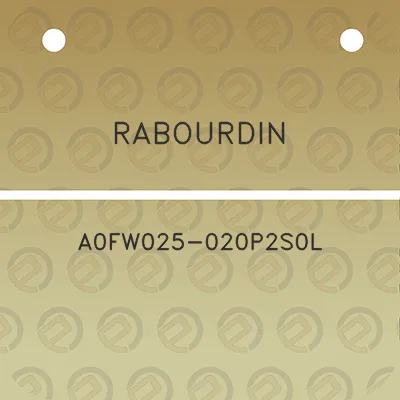 rabourdin-a0fw025-020p2s0l