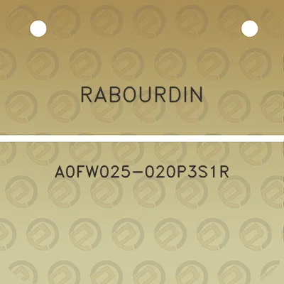 rabourdin-a0fw025-020p3s1r