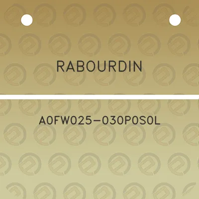 rabourdin-a0fw025-030p0s0l