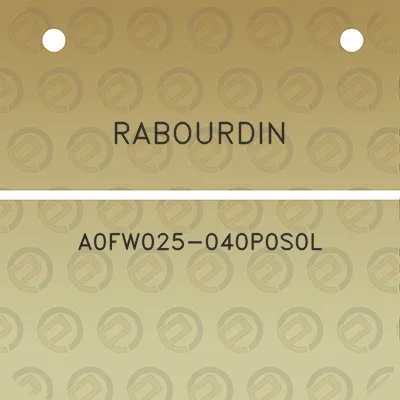 rabourdin-a0fw025-040p0s0l