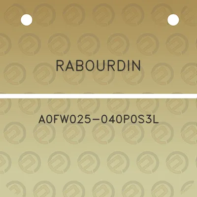 rabourdin-a0fw025-040p0s3l