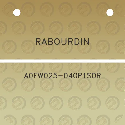 rabourdin-a0fw025-040p1s0r