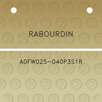 rabourdin-a0fw025-040p3s1r