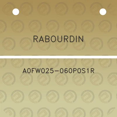 rabourdin-a0fw025-060p0s1r