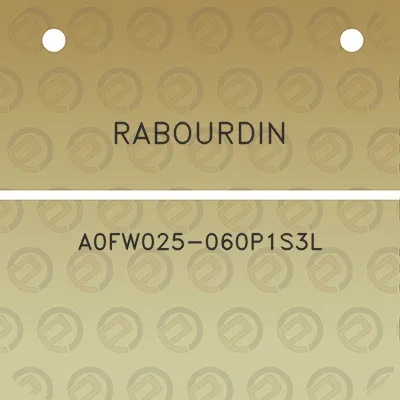 rabourdin-a0fw025-060p1s3l