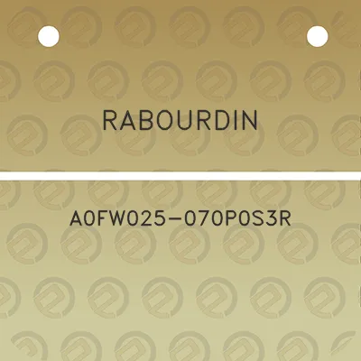 rabourdin-a0fw025-070p0s3r