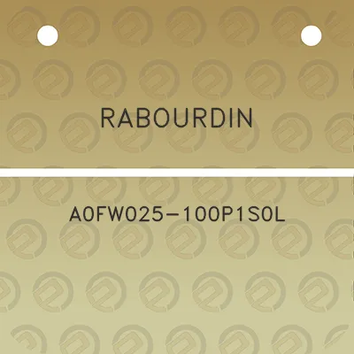 rabourdin-a0fw025-100p1s0l