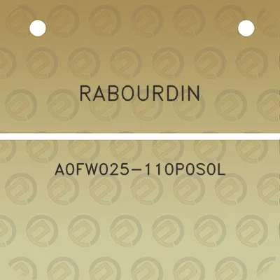 rabourdin-a0fw025-110p0s0l