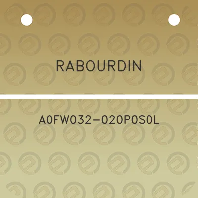 rabourdin-a0fw032-020p0s0l