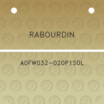 rabourdin-a0fw032-020p1s0l