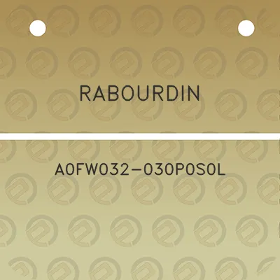 rabourdin-a0fw032-030p0s0l