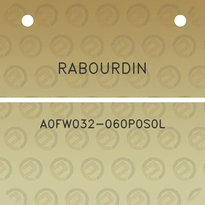 rabourdin-a0fw032-060p0s0l