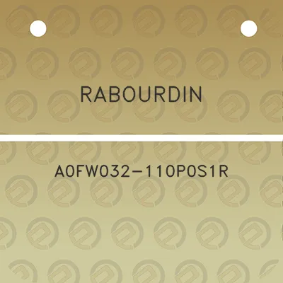 rabourdin-a0fw032-110p0s1r