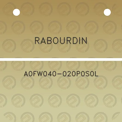 rabourdin-a0fw040-020p0s0l