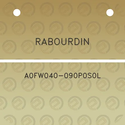 rabourdin-a0fw040-090p0s0l