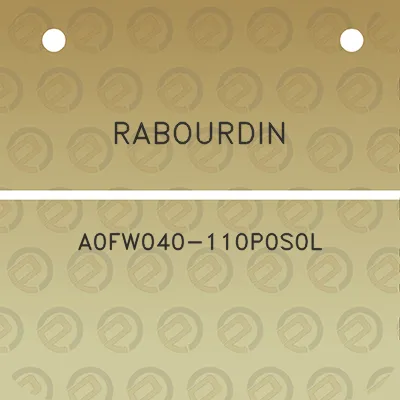 rabourdin-a0fw040-110p0s0l