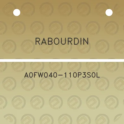 rabourdin-a0fw040-110p3s0l