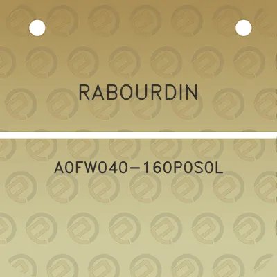 rabourdin-a0fw040-160p0s0l