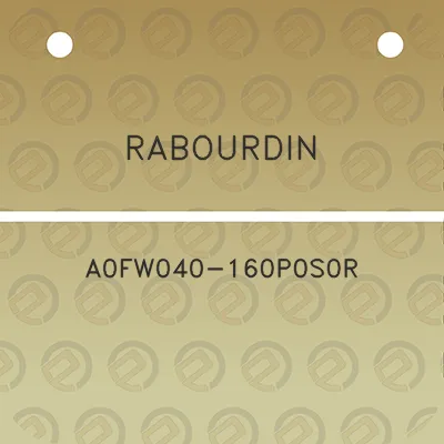 rabourdin-a0fw040-160p0s0r