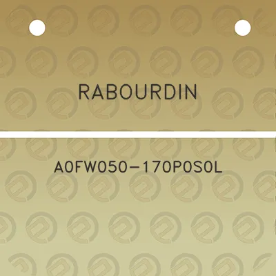 rabourdin-a0fw050-170p0s0l