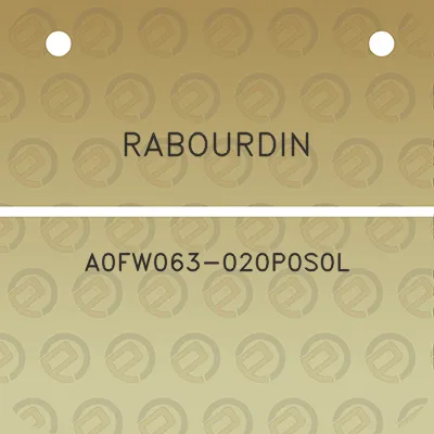 rabourdin-a0fw063-020p0s0l