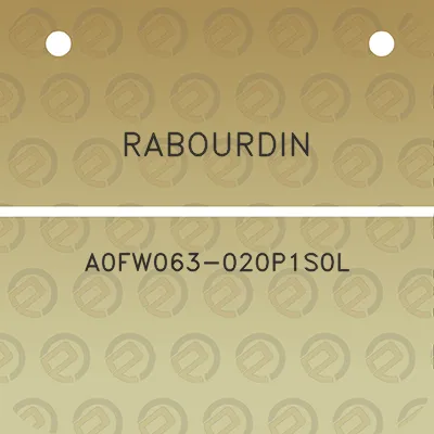 rabourdin-a0fw063-020p1s0l